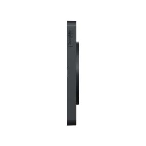 plaque 3 postes Schneider Odace Touch finition ardoise avec liseré anthracite - vue de côté