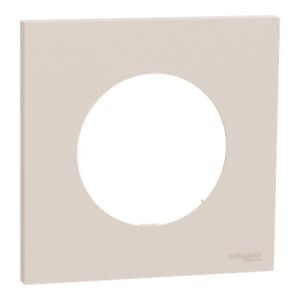 plaque de finition 1poste Schneider Odace beige sable