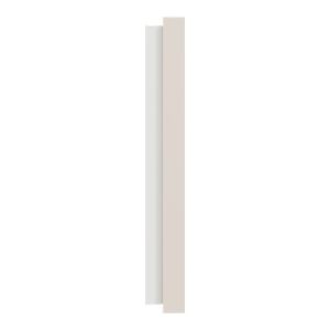 plaque de finition 3 postes Schneider Odace beige sable - vue de côté