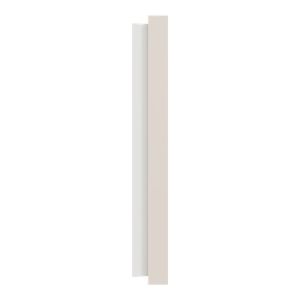 plaque de finition 4 postes Schneider Odace beige sable - vue de côté