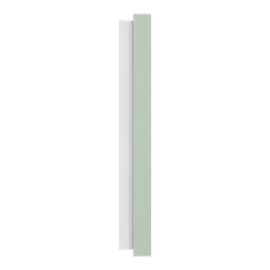 plaque de finition 1 poste Schneider Odace vert jade - vue de côté