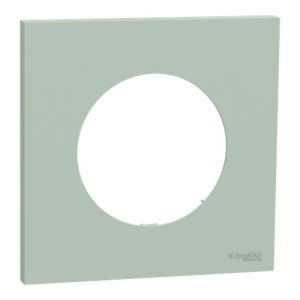 plaque de finition 1 poste Schneider Odace vert jade