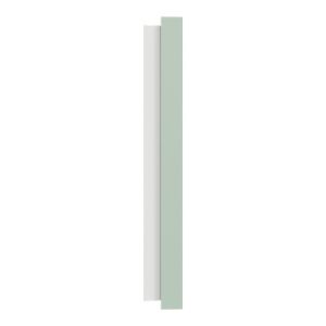 plaque de finition 2 postes Schneider Odace Vert jade - vue de côté