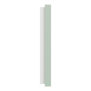 plaque de finition 3 postes Schneider Odace en vert jade - vue de côté