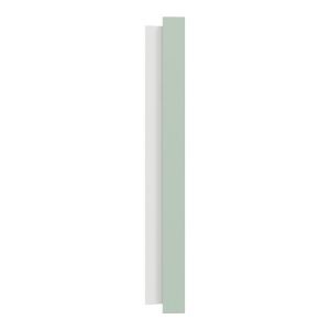 plaque de finition 4 postes Schneider Odace vert jade - vue de côté
