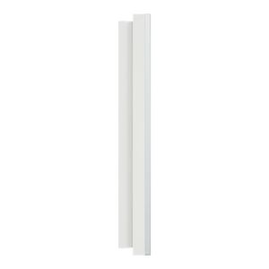 plaque 3 postes Schneider Odace Métal effet Aluminium - vue de côté
