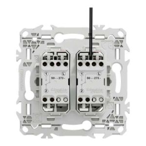 double interrupteur va-et-vient lumineux Schneider Odace - vue de dos