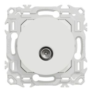 prise TV simple Schneider Odace - vue de face