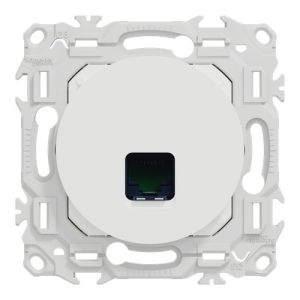 prise RJ45 Schneider Odace - vue de face