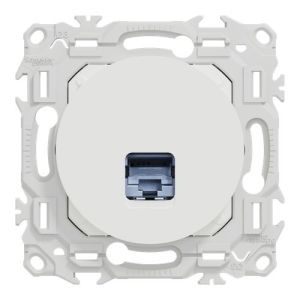 prise RJ45 Schneider Odace - vue de face