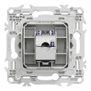 prise RJ45 Cat6 STP Schneider Odace blanc - vue de dos