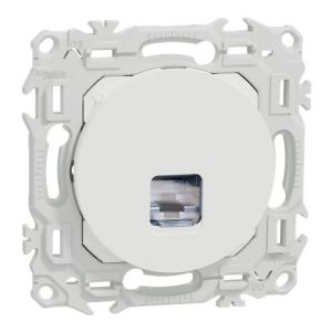 prise RJ45 Cat6 STP Schneider Odace blanc