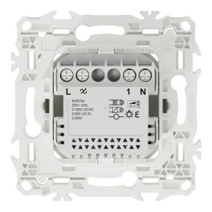 variateur rotatif Schneider Wiser Odace blanc - vue de dos