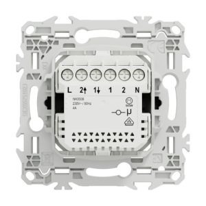 interrupteur connecté volet roulant noir Schneider Wiser Odace - vue de dos