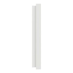 plaque de finition 4 postes Schneider Odace® Schneider blanc craie - vue de côté