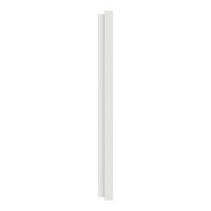 plaque de finition 2 postes Schneider Odace® blanc craie - vue de côté
