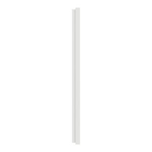 plaque de finition 3 postes Schneider Odace® blanc craie E57 - vue de côté