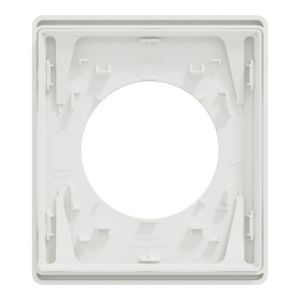 plaque de finition 1 poste Schneider Odace Architecte Blanc - vue de dos