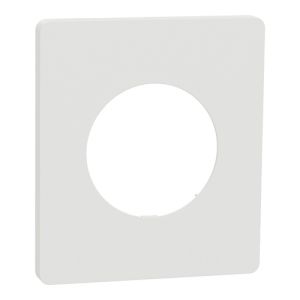 plaque de finition 1 poste Schneider Odace Architecte Blanc