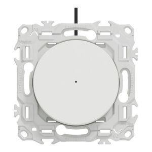 interrupteur va-et-vient lumineux Schneider Odace blanc - vue de face