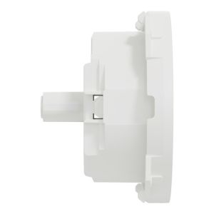enjoliveur prise 2P+T et chargeur USB-C Schneider Odace blanc - vue de côté