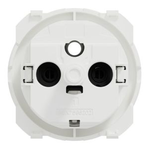 enjoliveur prise affleurante Schneider Odace blanc RAL 9003 - vue de dos