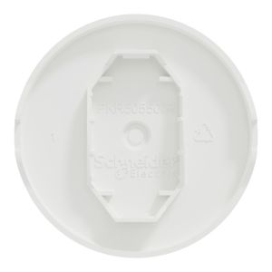 enjoliveur pour va et vient et poussoir Schneider Odace blanc mat - vue de dos