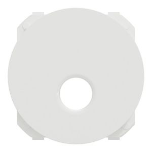 enjoliveur prise TV Schneider Odace Schneider blanc - vue de face