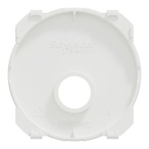 enjoliveur prise TV Schneider Odace Schneider blanc - vue de dos