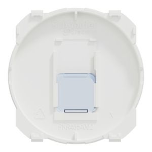 Enjoliveur prise RJ45 Schneider Odace blanc - vue de dos