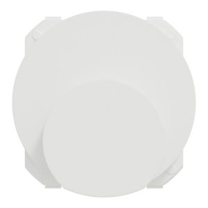 Enjoliveur sortie de câble Schneider Odace blanc - vue de face