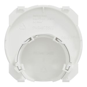 Enjoliveur sortie de câble Schneider Odace blanc - vue de dos