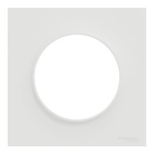 lot de 168 plaques de finition Schneider Odace® en blanc mat - vue de face