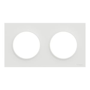 lot de 84 plaques de finition Schneider Odace® en blanc mat - vue de face