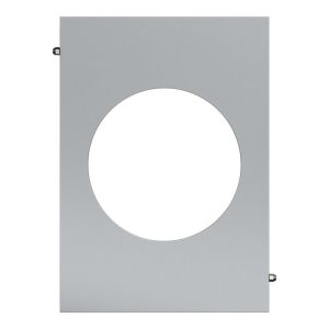 plaque de finition centrale Schneider Odace Architecte effet titane - vue de face