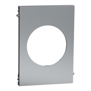 plaque de finition centrale Schneider Odace Architecte effet titane