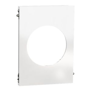plaque de finition centrale Schneider Odace Architecte Blanc émaillé