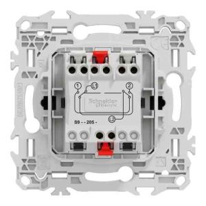 permutateur Schneider Odace noir - vue de dos