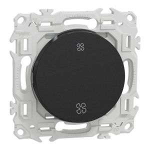 interrupteur ou poussoir VMC Schneider Odace noir