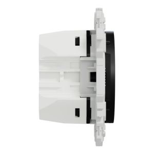 chargeur USB-C Schneider Odace noir - vue de côté
