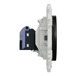 prise RJ45 Schneider Odace noir - vue de côté
