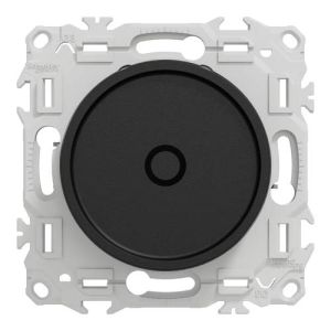 variateur de lumière Schneider Odace noir - vue de face