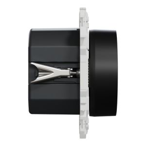 variateur de lumière Schneider Odace noir - vue de côté