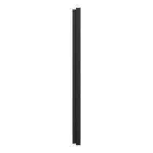 plaque de finition 3 postes Schneider Odace noire - vue de côté