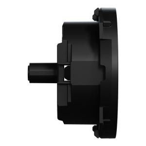 enjoliveur pour prise affleurante et chargeur USB-C Schneider Odace noir mat - vue de côté