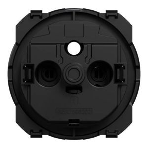 enjoliveur noir mat pour prise affleurante Schneider Odace - vue de dos