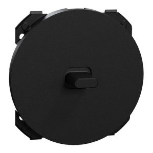 enjoliveur noir mat pour va et vient et poussoir à levier Schneider Odace