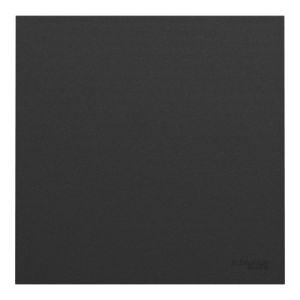 enjoliveur/plaque Schneider Odace Intégral noir mat - vue de face
