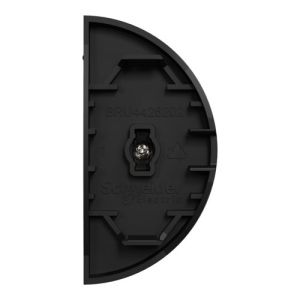 Demi Enjoliveur interrupteur double va et vient/poussoir à voyant lumineux noir onyx SCHNEIDER Odace - vue de dos