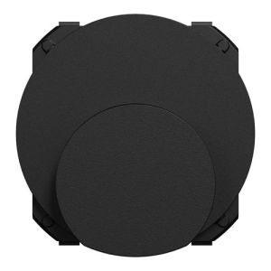 enjoliveur sortie de câble noir mat Schneider Odace - vue de face